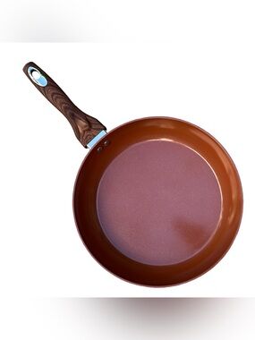Phantom Chef Non Stick 11” Fry Pan Copper Color PFOA & PTFE Free Cooking Kitchen
